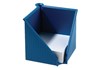 Zettelbox (9 x 9 cm) Kunststoff für Notizzettel (leer) blau