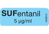 Spritzenetiketten SUFentanil (5µg/ml) 1.000 Stück (auf Rolle)